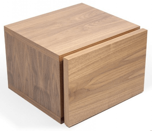 Float sengebord - Valnød
