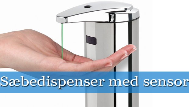 sæbedispender med sensor