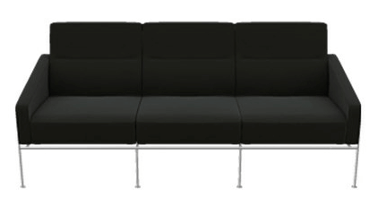 Fritz Hansen 3303 Sofa 3-Pers Læder