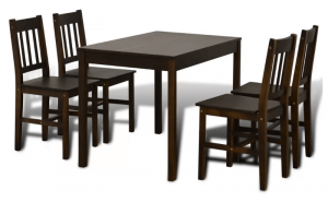 VidaXL spisebordssæt med fire stole
